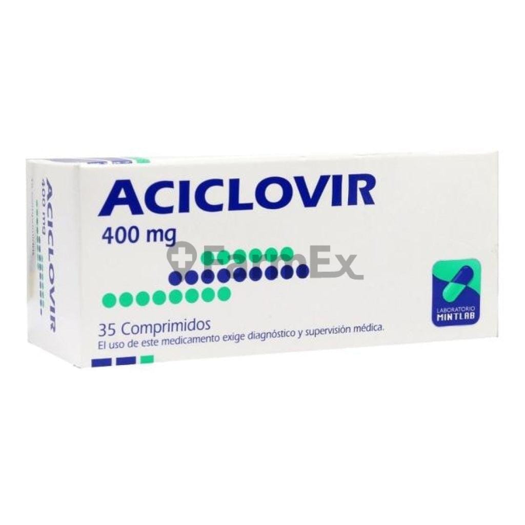 Aciclovir 400 mg x 35 comprimidos Farmex-VidaTres-Persistente